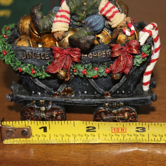 Boyds Bears Christmas Train Jingle Elfbeary In the Hopper Car Vintage 2003 w Box - Picture 7 of 11